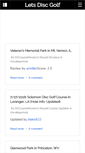 Mobile Screenshot of letsdiscgolf.com