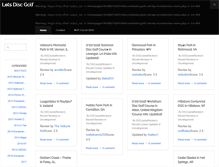 Tablet Screenshot of letsdiscgolf.com